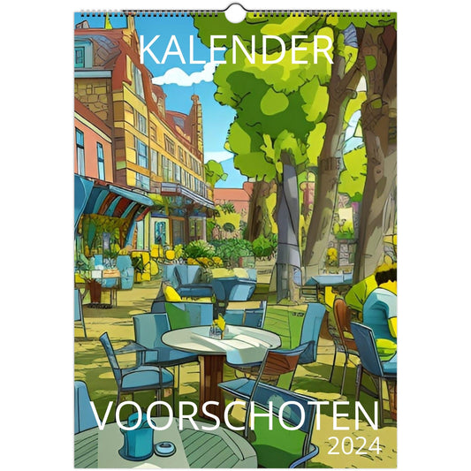 Kalender Voorschoten Cartoon Editie (limited edition) - Voorschoten.Online Webshop