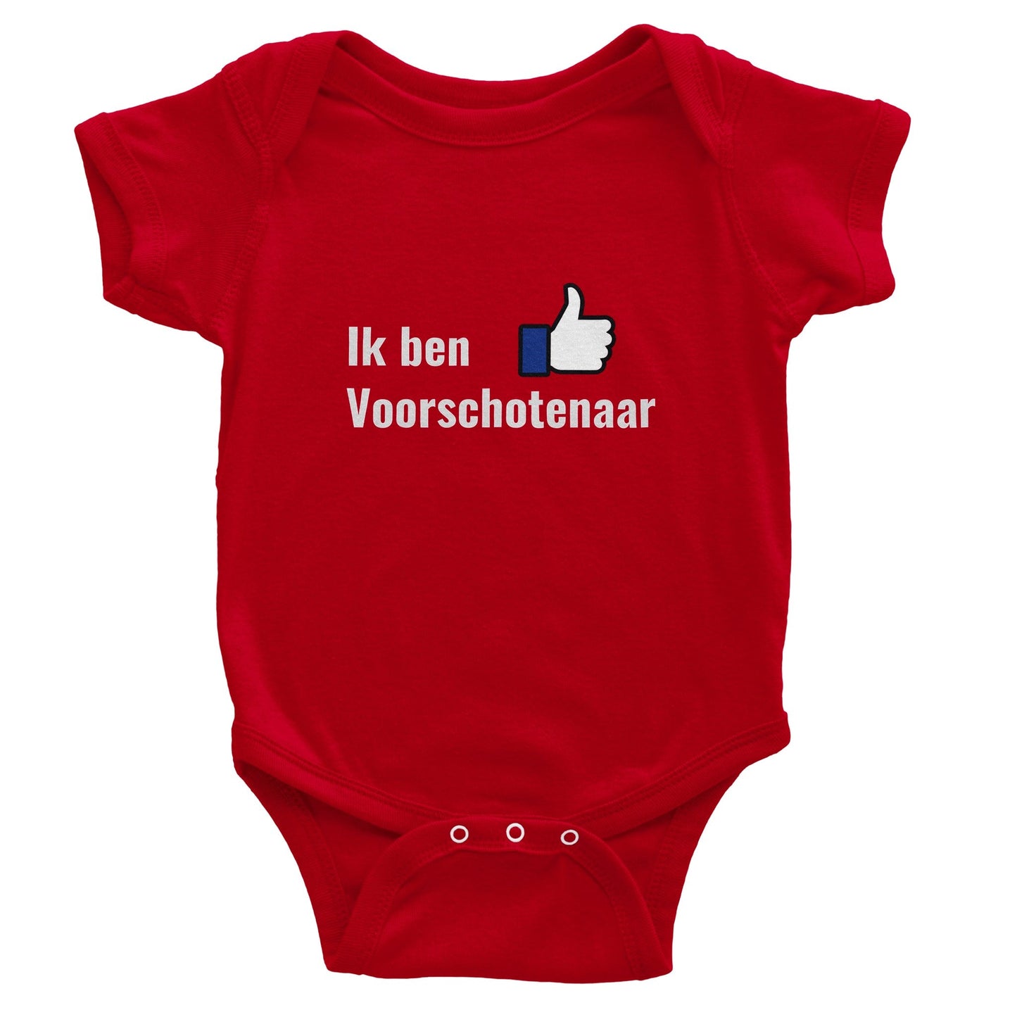 Klassieke babybody met korte mouwen - Webshop I Love Voorschoten