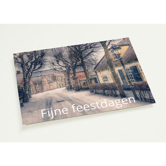 Pak van 10 kerstkaarten (2-zijdig, standaard enveloppen) - Webshop I Love Voorschoten