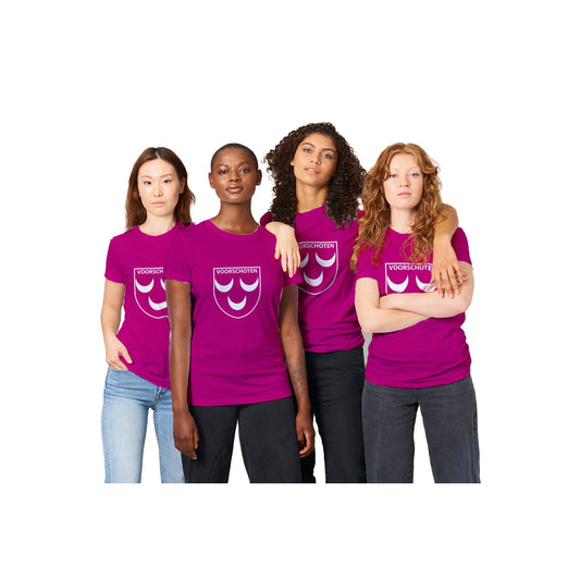 Premium T-shirt met ronde hals voor dames I Love Voorschoten - I Love Voorschoten & Voorschoten.Online