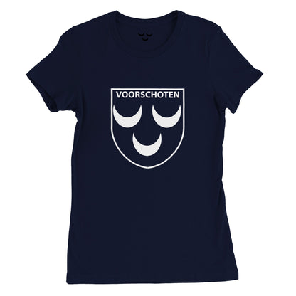 Premium T-shirt met ronde hals voor dames I Love Voorschoten - I Love Voorschoten & Voorschoten.Online