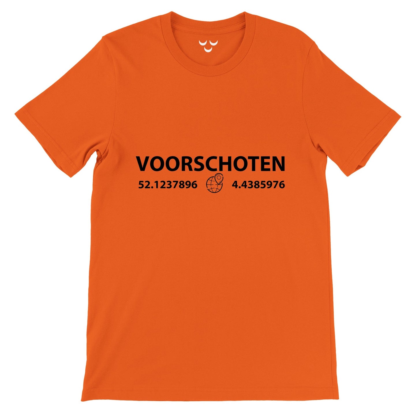 Premium uniseks T-shirt met ronde hals coördinaten Voorschoten - Webshop I Love Voorschoten