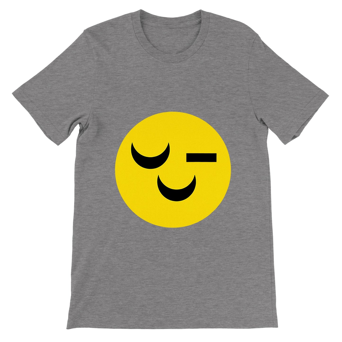 Premium uniseks T-shirt met ronde hals Smiley - I Love Voorschoten & Voorschoten.Online