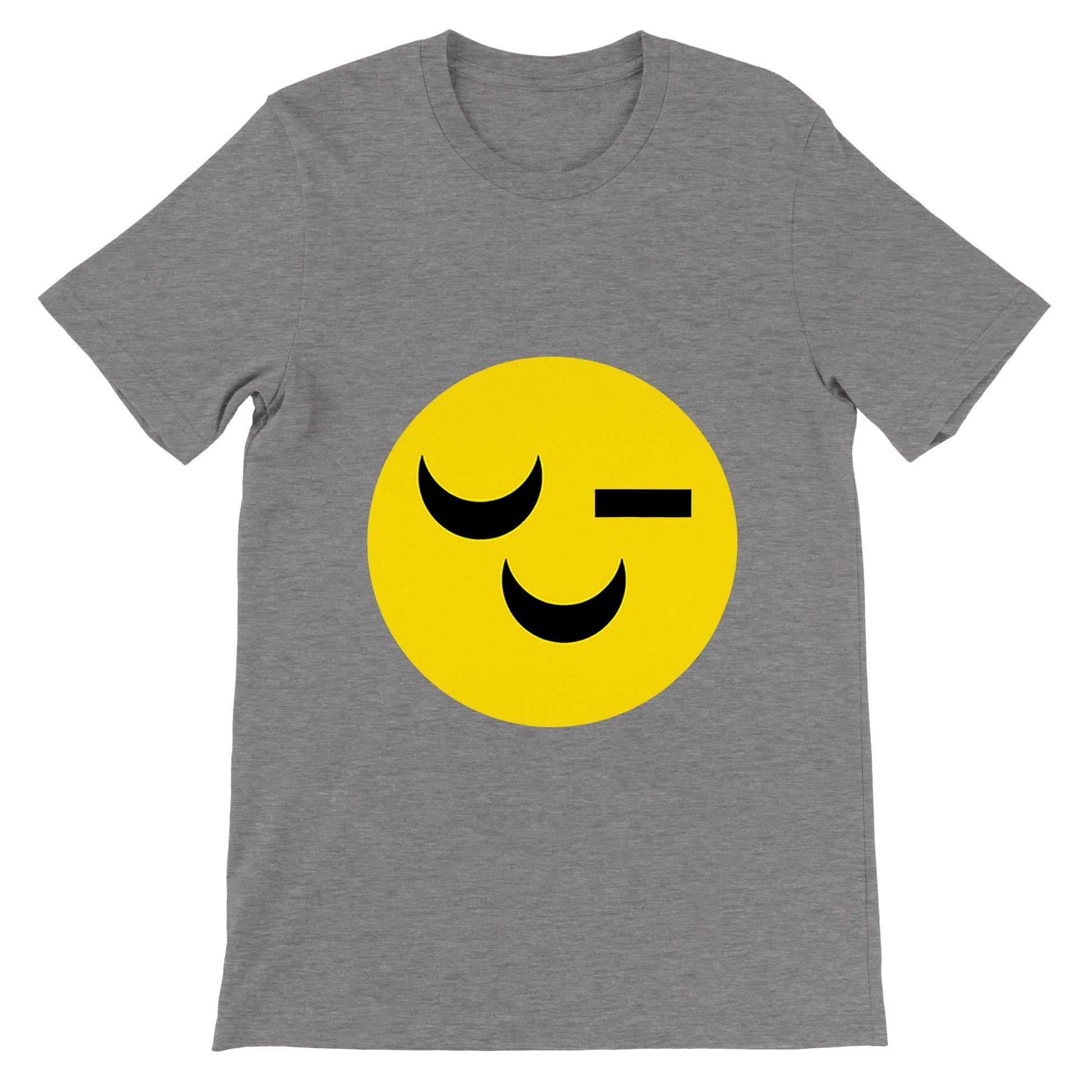 Premium uniseks T-shirt met ronde hals Smiley - I Love Voorschoten & Voorschoten.Online