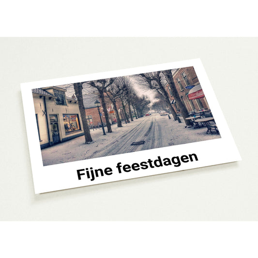 Set of 10 Christmas cards (standard envelopes) Voorstraat